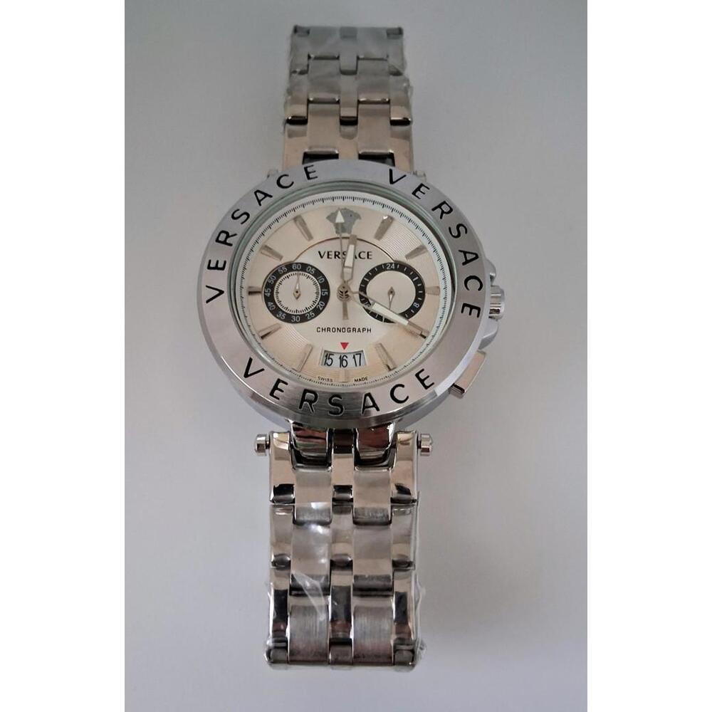 Versace Greca Medusa Men's Chronograph Stainless Steel Watch - Picture 4 of 7